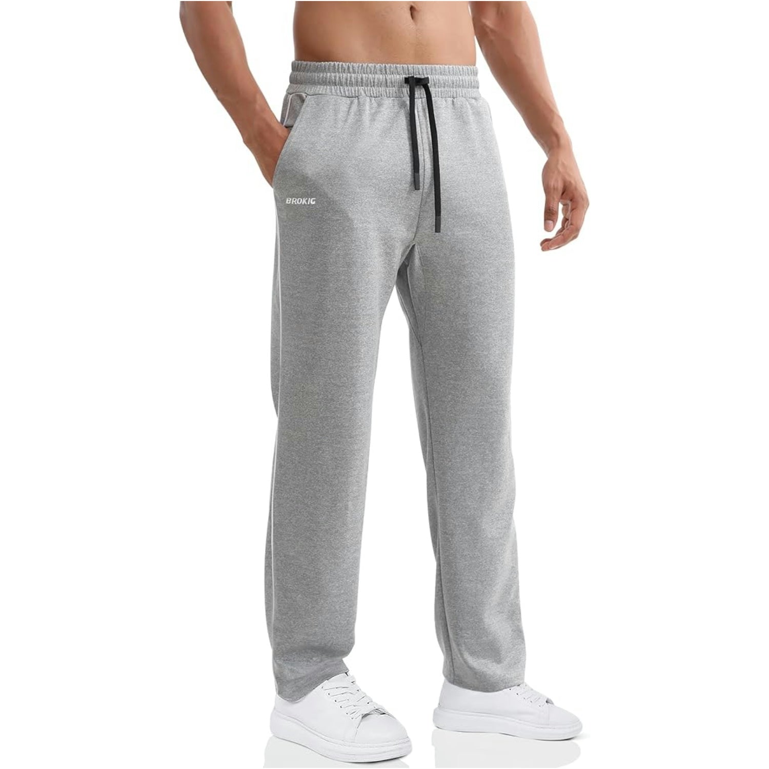 Open Bottom Loose Gerade Joggers