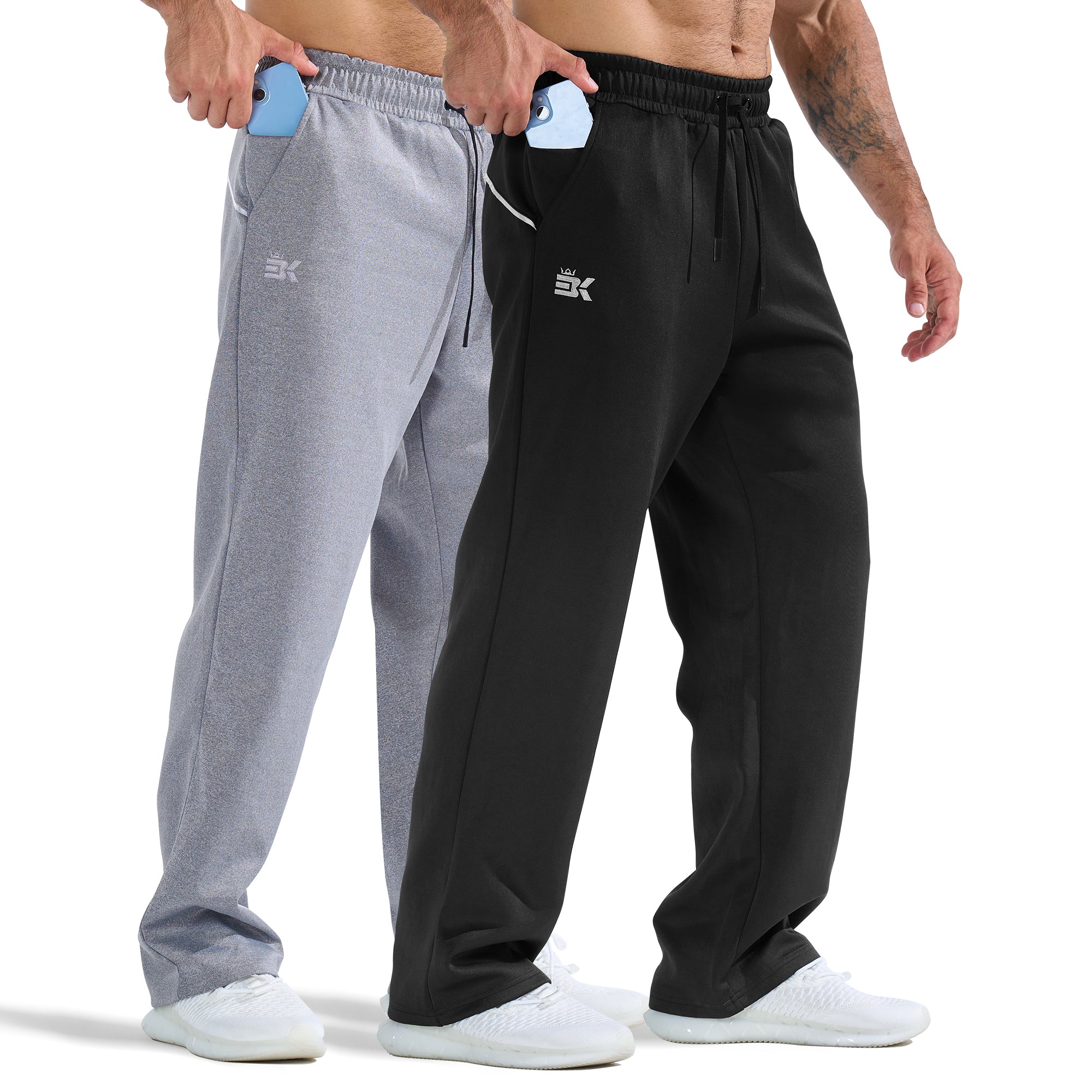 Wide-Leg Lounge Sweatpants 2-Piece Set