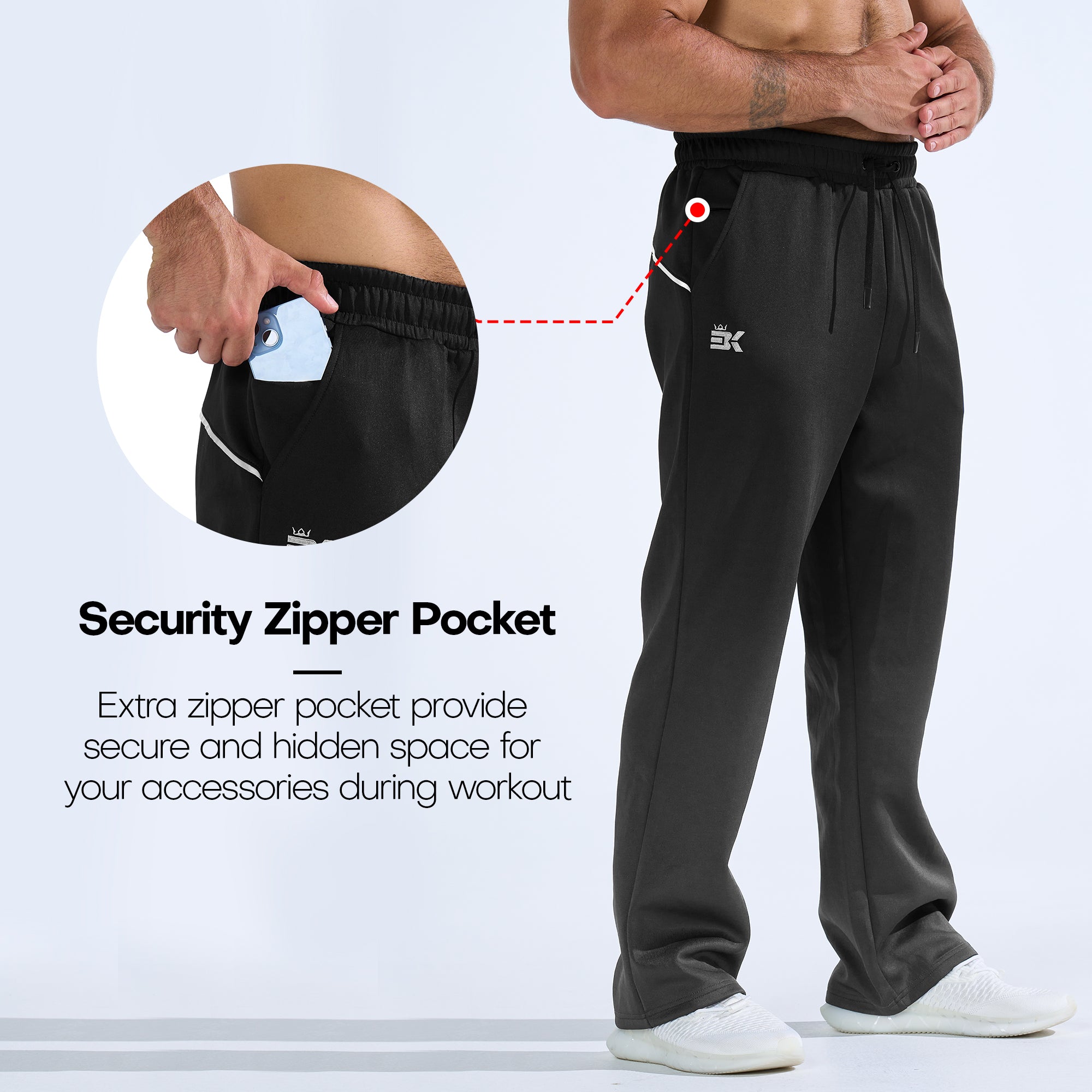 Wide-Leg Lounge Sweatpants 2-Piece Set