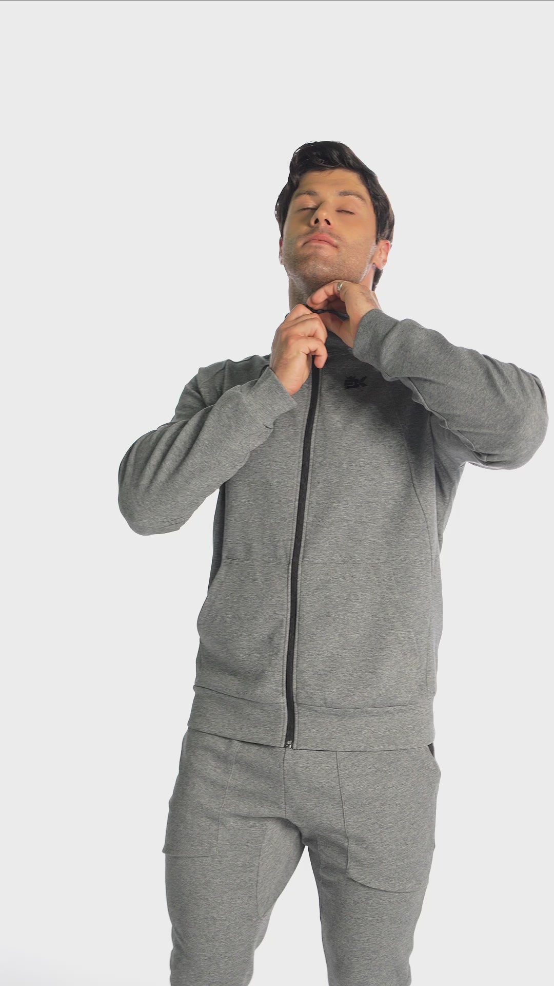 Load video: Soft Gym Hoodie Sweatshirt