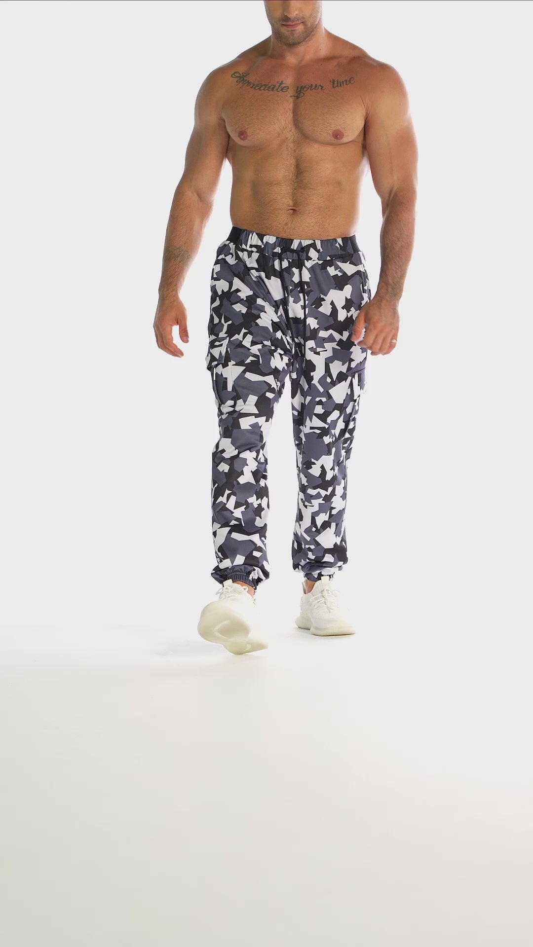 Load video: Camo Utility Joggers